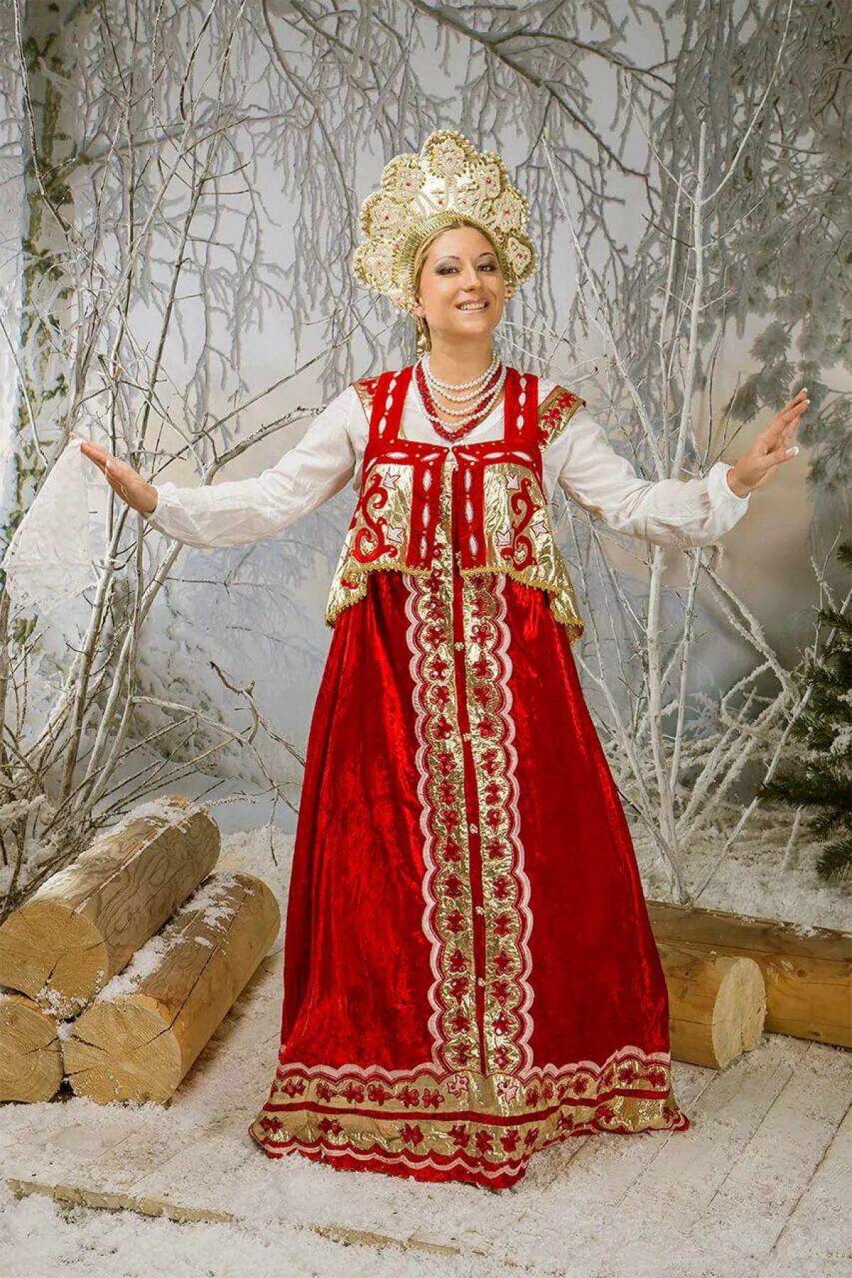 Girls in Slavic costumes in Long Beach