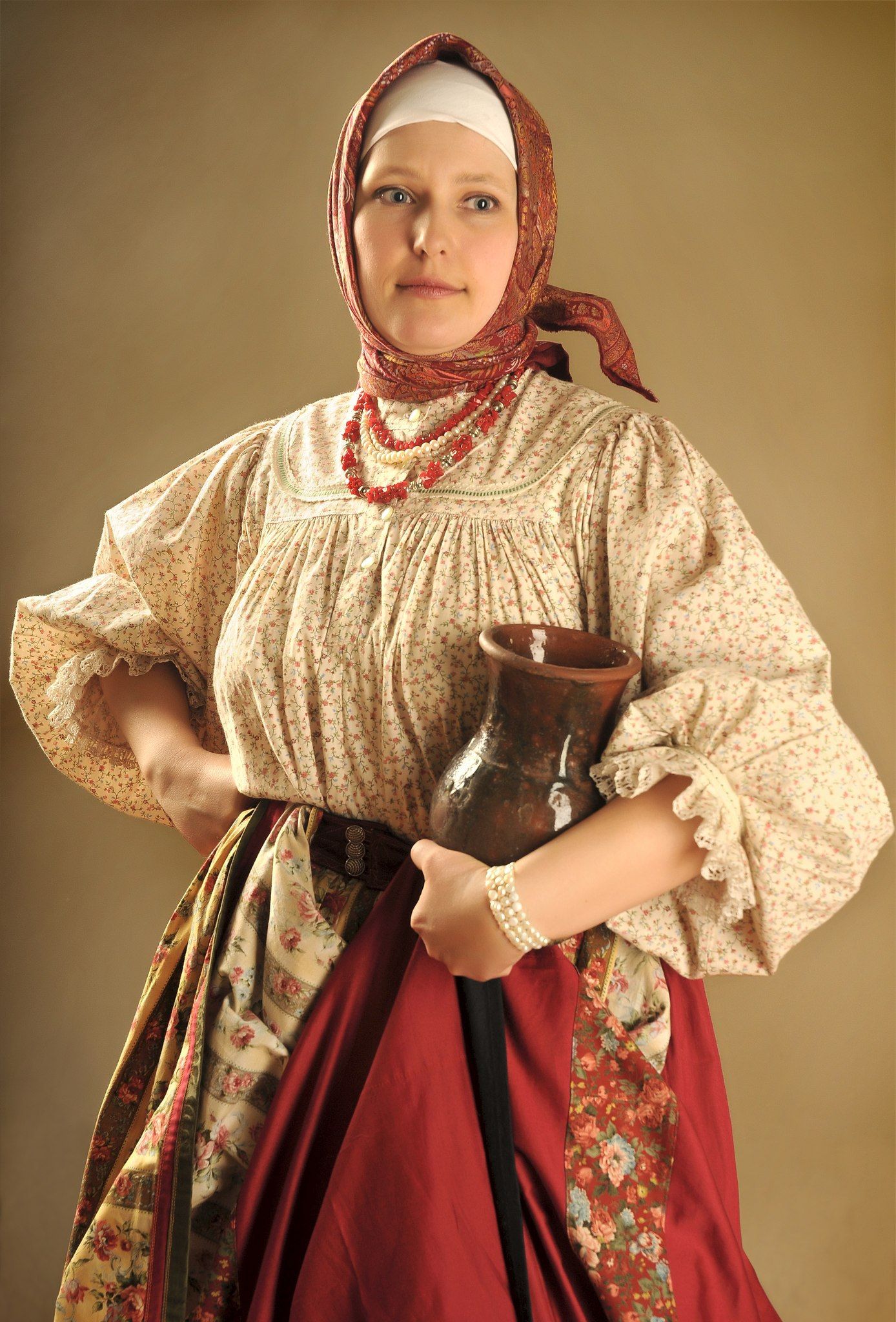 Girls in Slavic costumes in Long Beach