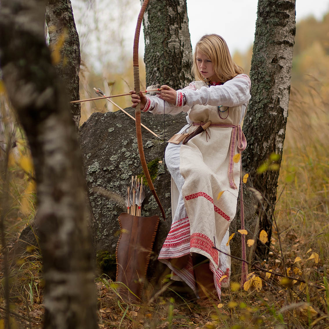 Sexy photo Girls in Slavic costumes in Long Beach